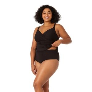 Anne Cole Plus Size Underwire Tankini Swim Top